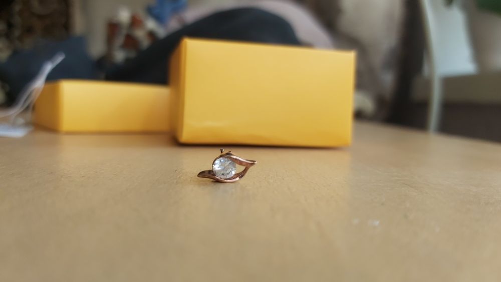 Срібні з позолотою сережки