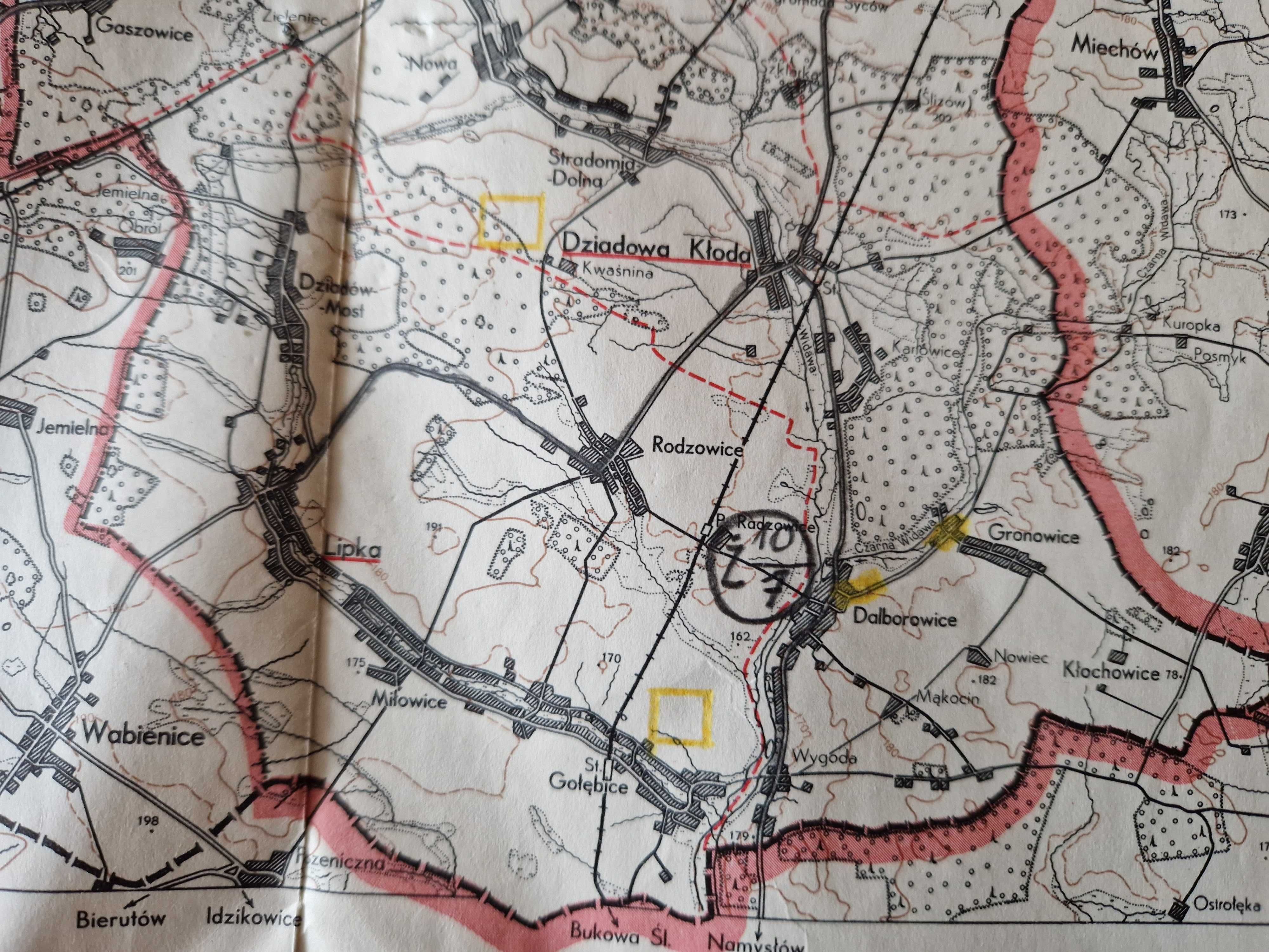 Mapa Powiatu Syców PPWK 1965