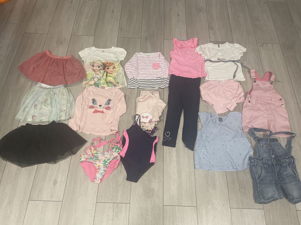 Zestaw ubtań 104 i 110 Smyk, Disney H&M, Coccodrillo, 5 10 15