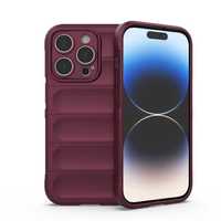 Magic Shield Case etui do iPhone 14 Pro pokrowiec burgundowy