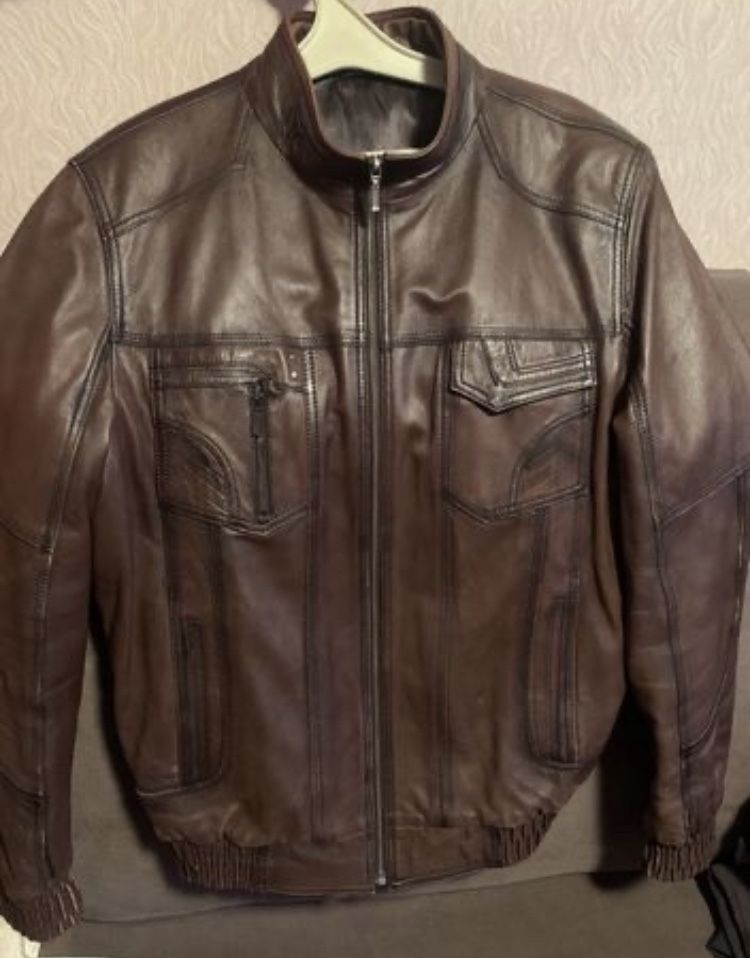 Куртка кожанная Gio Ricci размер XL