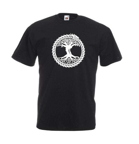 Etniczna koszulka etno t-shirt E06 - Yggdrasil - wiking