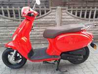 Skuter Orcal Retro 50cc.2020r.Vespa style! Red colour Ferrari.Transp!