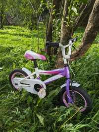 Kross Maya 12" Rowerek dziecięcy dla dziewczynki Fioletowy Różowy