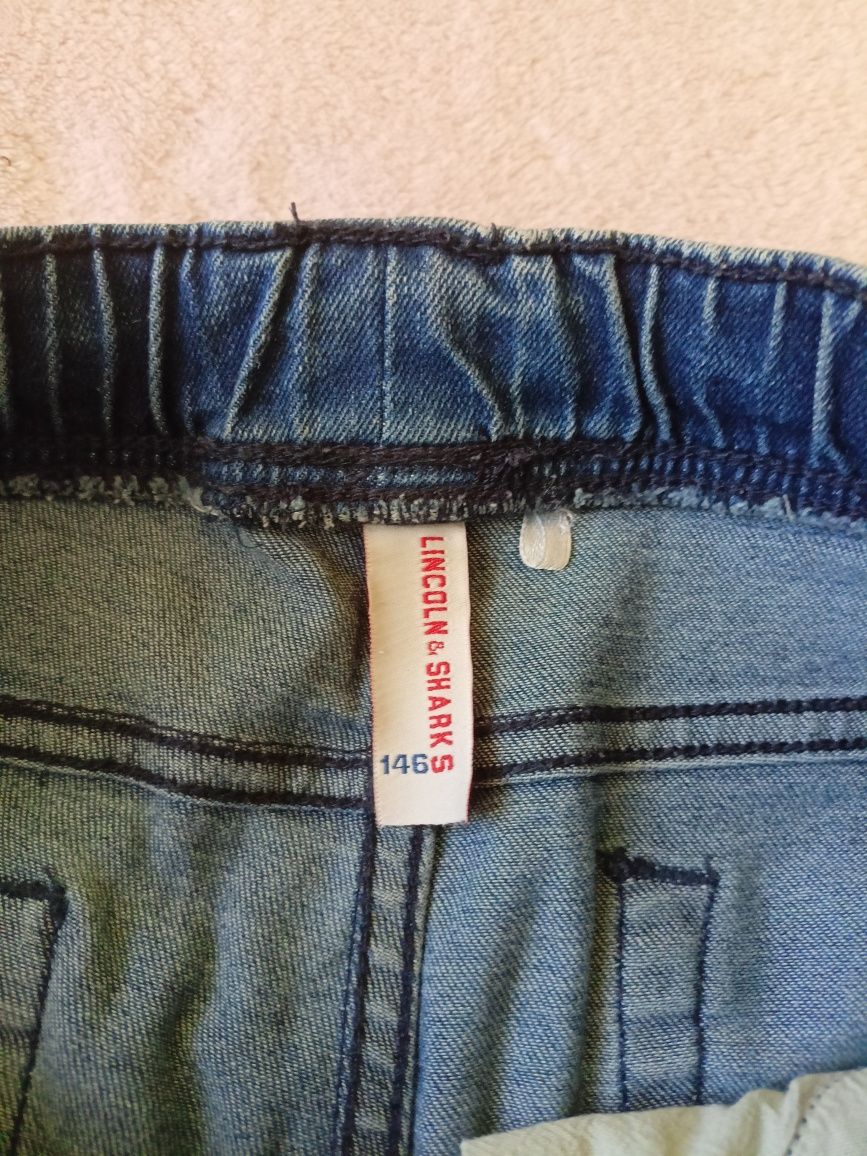Spodnie jeansowe dziewczęce r.146 5.10.15