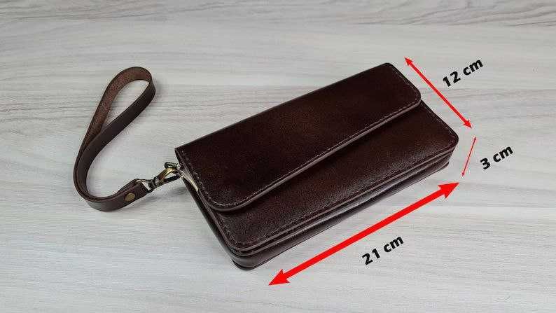 Клатч барсетка шкіряна чоловіча ручної роботи