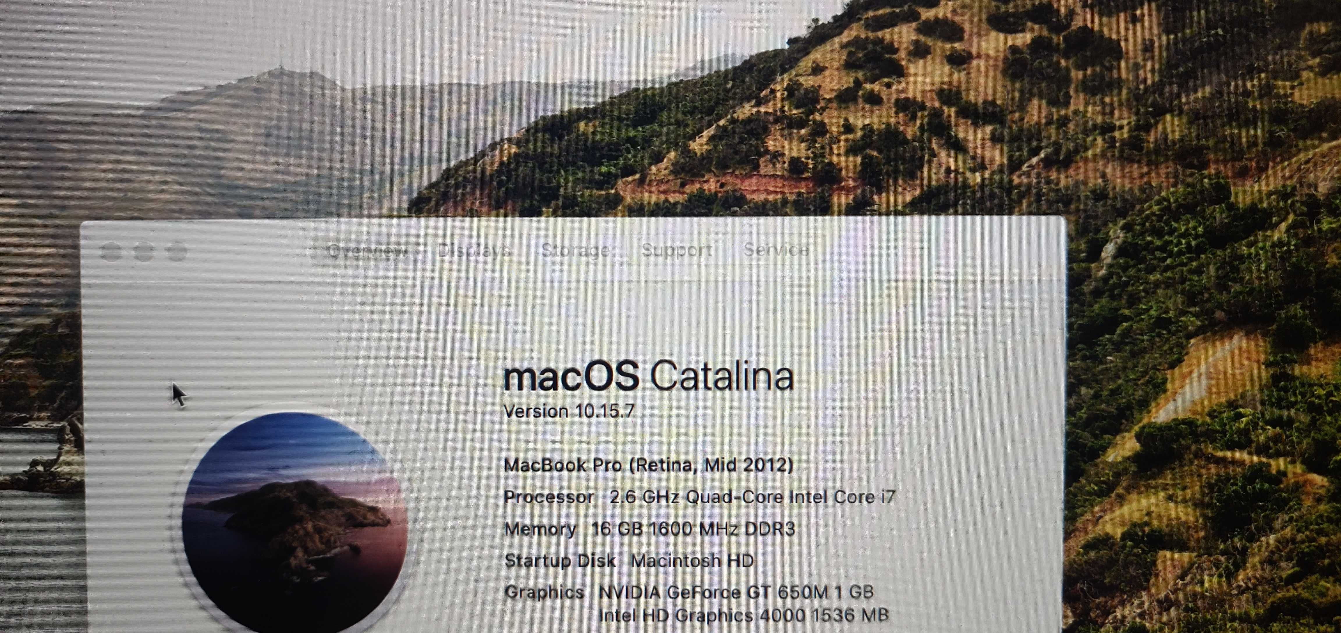 Macbook Pro 2012 15' 16GB - 2 gráficas (GT 650M 1GB/Intel 4000)