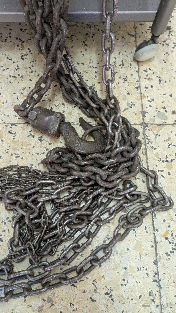 Guindaste com corrente guincho roldana 500KG