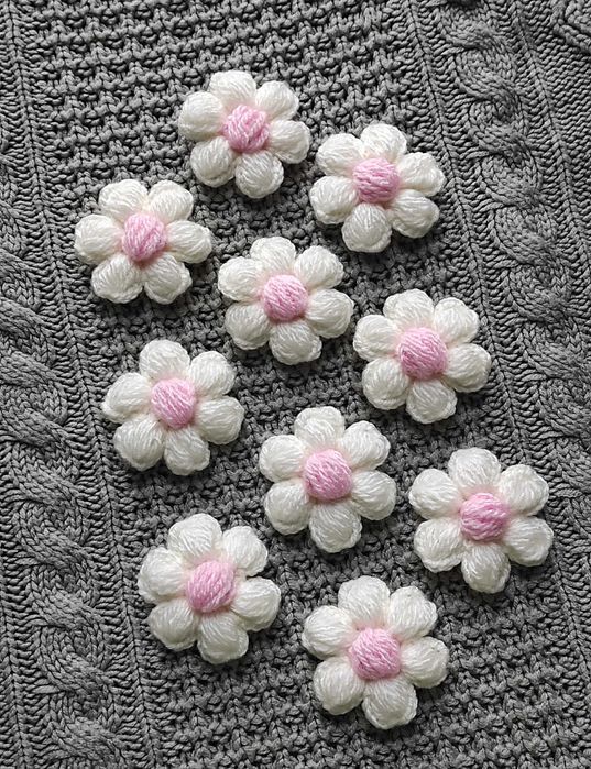 Zestaw kwiatków PUFF 3D - 10 sztuk