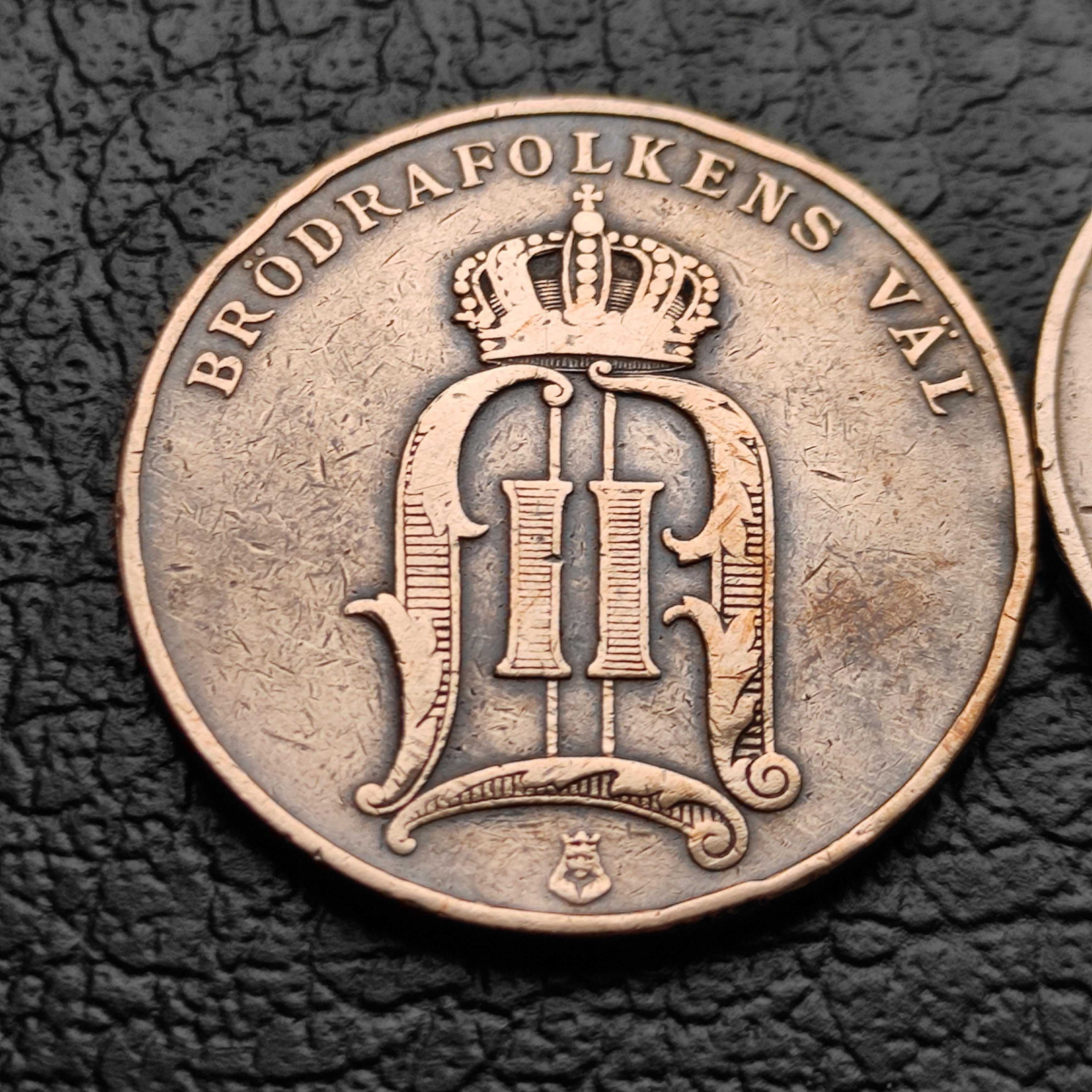Monety Szwecja 5 ore, 1904 r. 1907 r.