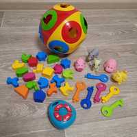 Сортер логика игрушка для малышей на липучках