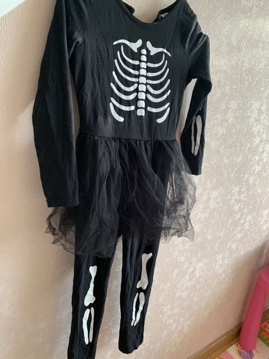 Костюм скелета для дівчинки