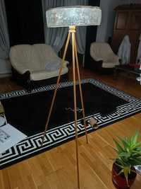 Lampa Stojąca + abażur Oświetlenie stojące do salonu IBIZA Lysne