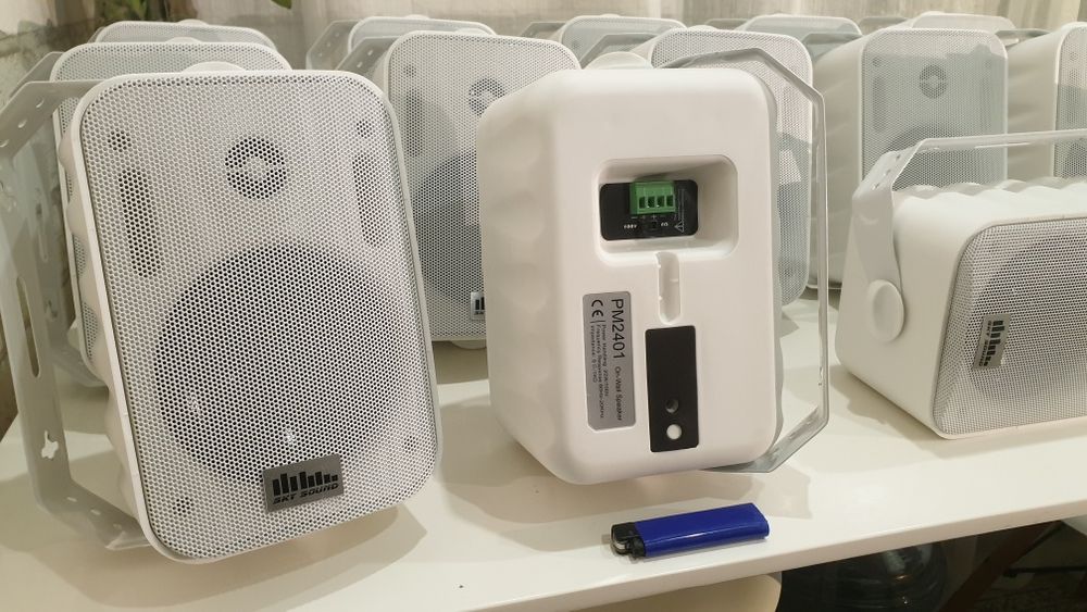 12 штук. Фоновая акустика, подвесные колонки, мониторы. 30w.