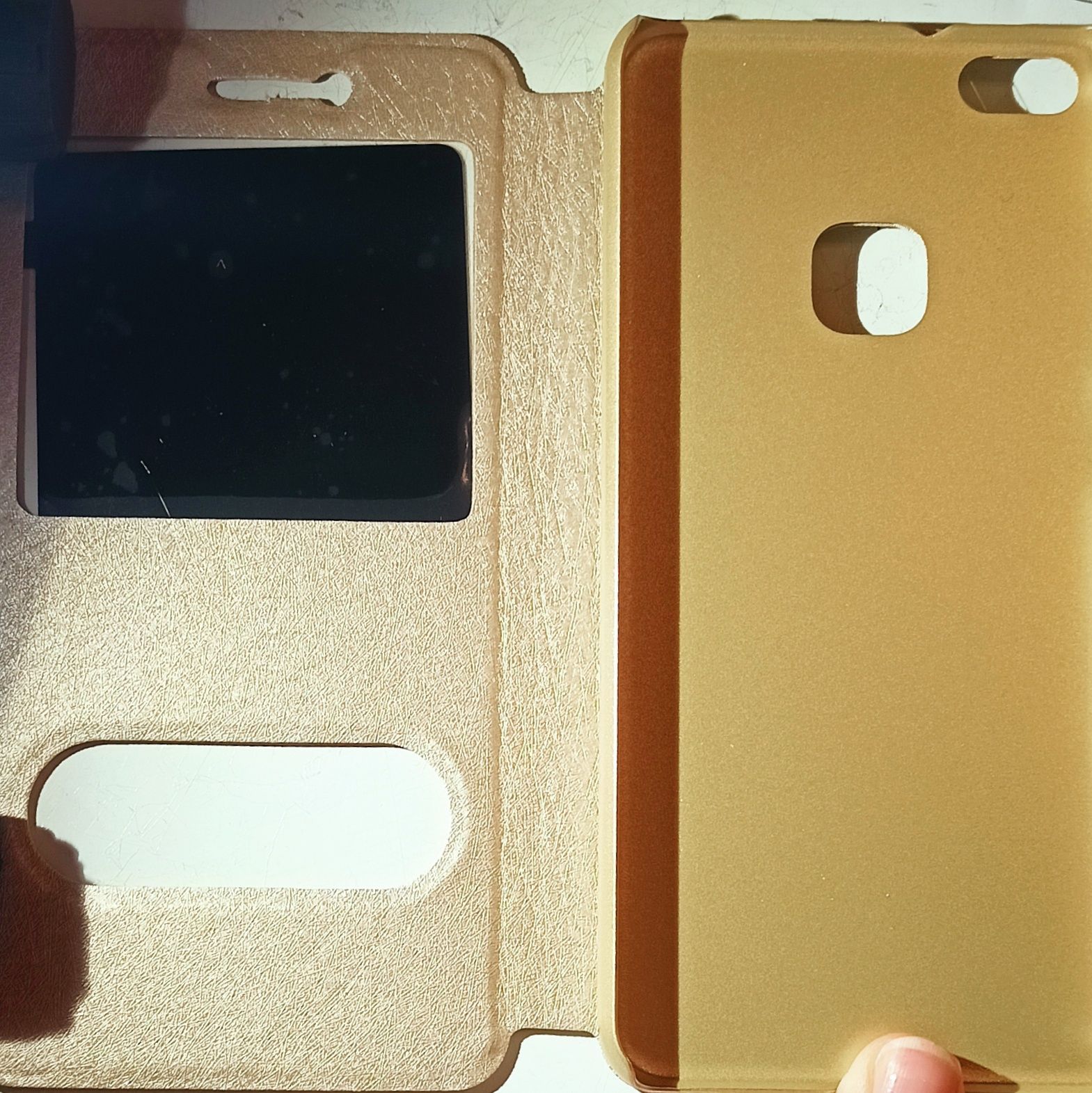 2x Etui Huawei p10 lite złote + transparentne Nowe