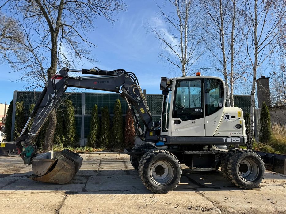 Terex TW 85  Koparka kołowa TEREX TW 85 , tylko 6358 MTG , 3 łyżki, stan BDB