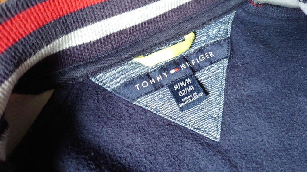 Tommy Hilfiger Bluza M 12/14 Granat Moro Chłopięca Damska na zamek