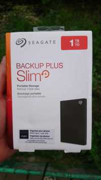 Жорсткий диск пам'ять hard drive SEAGATE BACKUP PLUS SLIM 1TB