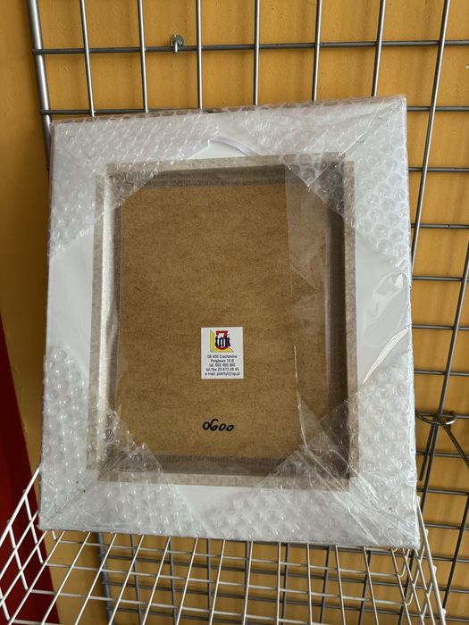 Obraz komunijny biala rama