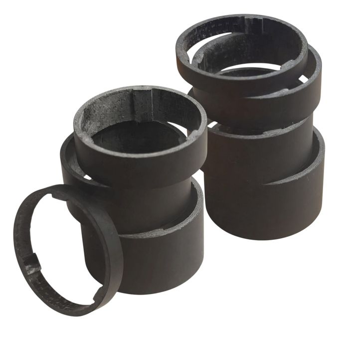 Super lekkie! PODKŁADKI CARBON 100 MM carbonowe mostek matowe gravel