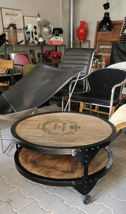 Stolik kawowy, metalowy, loft, design