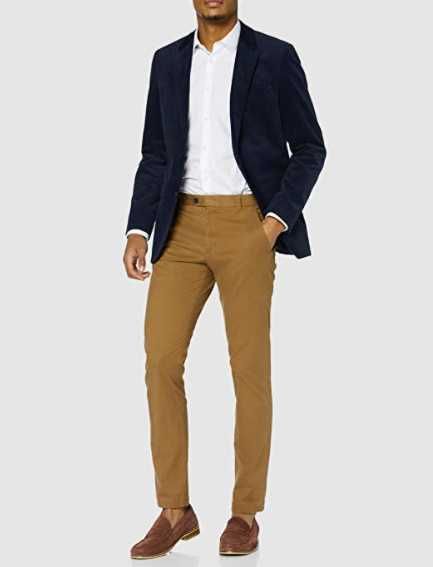 Męskie skórzane buty mokasyny beżowe rozmiar 43