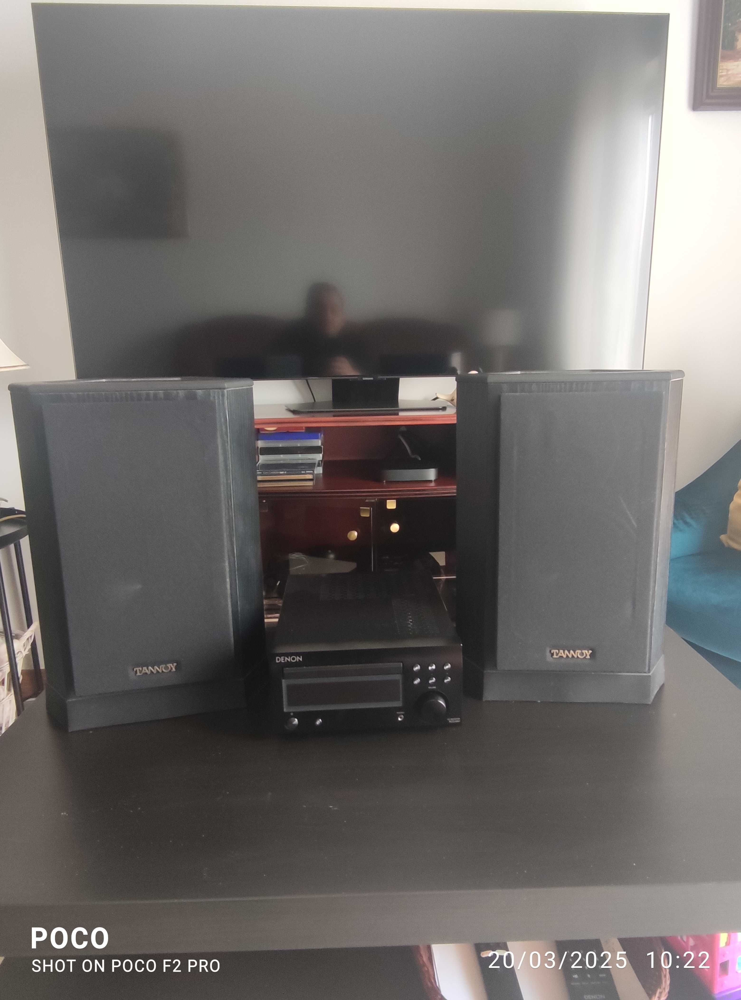 Aparelho Denon Dm 41 mais colunas tanoy 605
