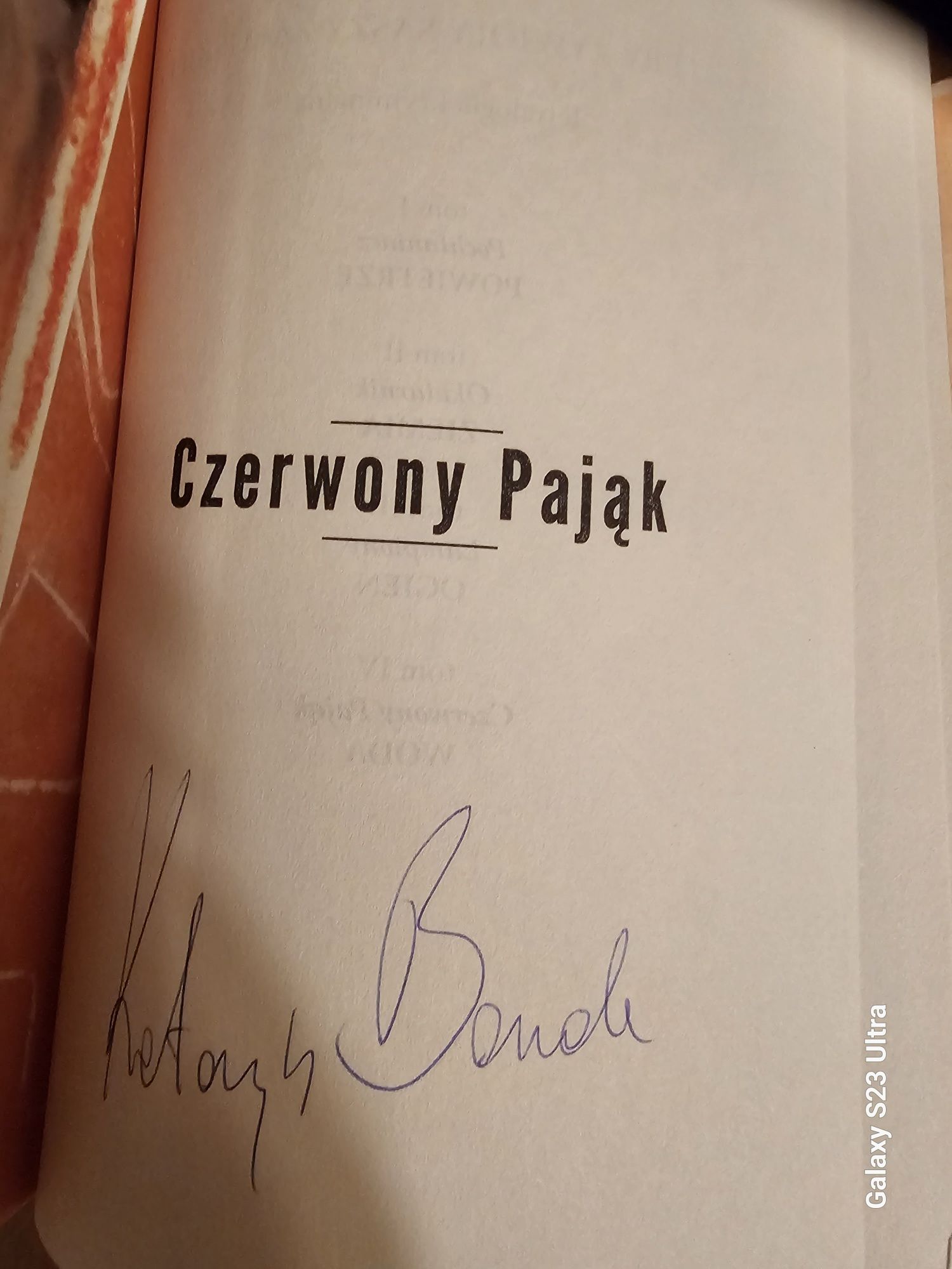 Książki Katarzny Bondy nowe z serii Cztery Żywioły z autografami