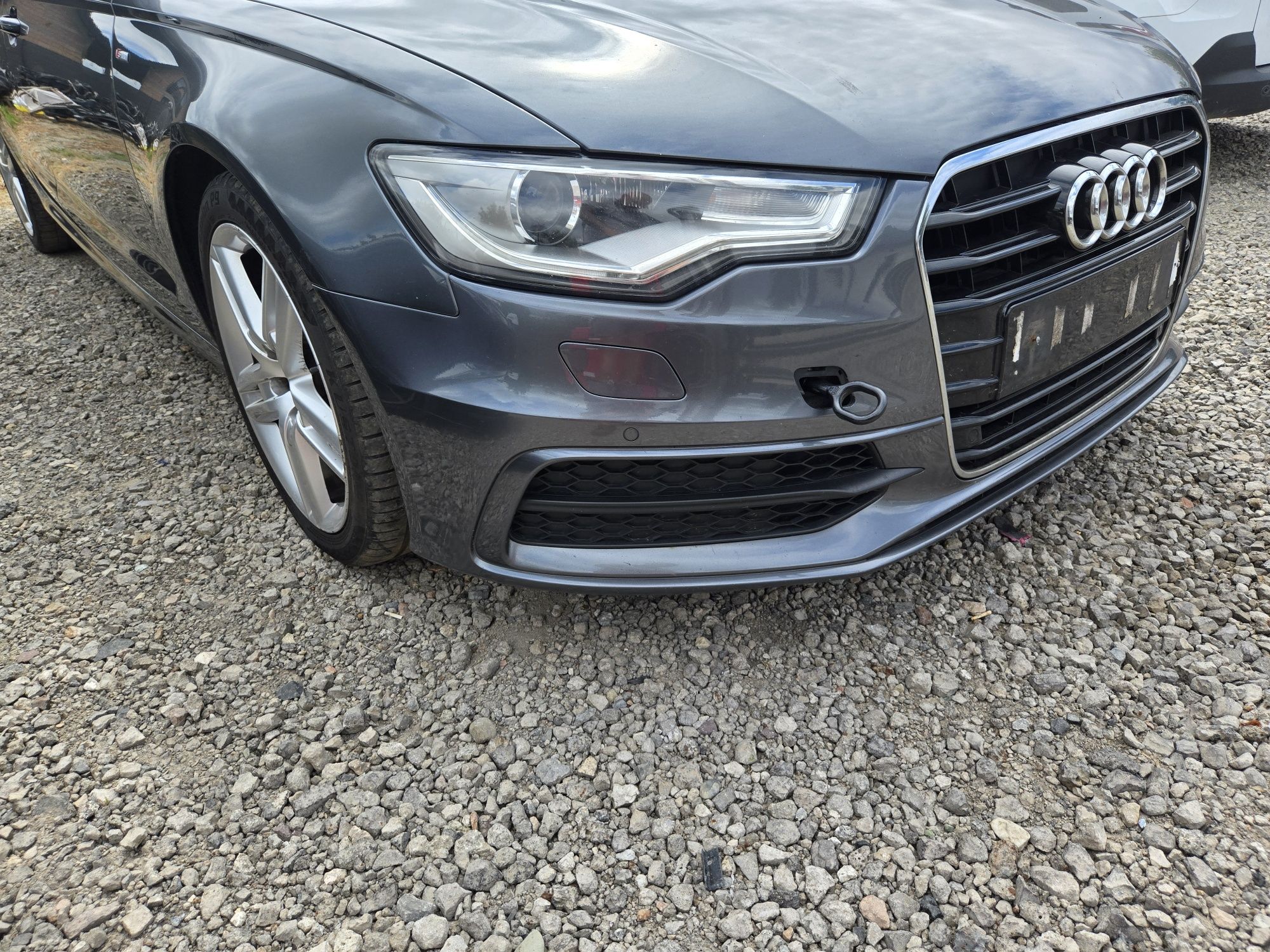 Zderzak przod audi a6 c7 s-line lz7s kompletny spryski pdc