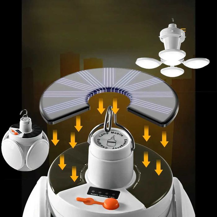 Лампа із сонячною панеллю BL-2029, акумуляторна на 2400 мА/год,