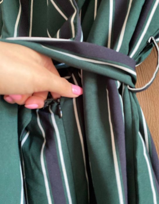 Krótki kombinezon paski zielony M