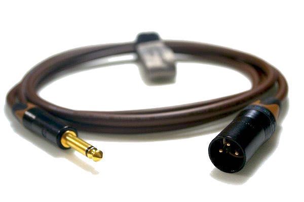 Kabel Instrumentalny Interkonekt 1/4 6,35 Mono Jack do 3pin XLR Męski