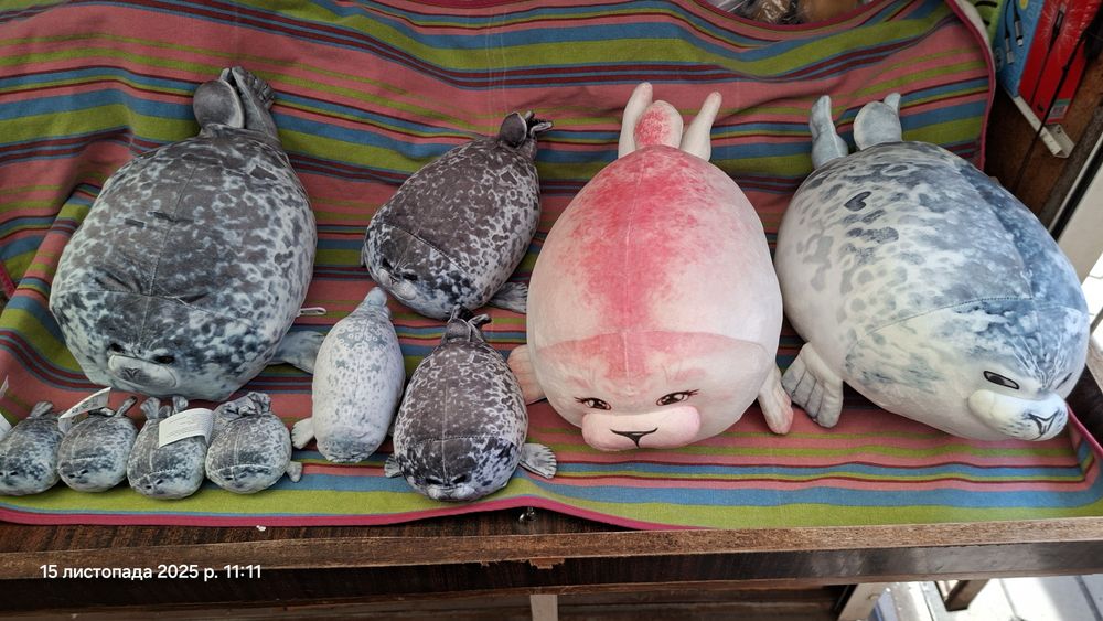 Тюлень 20 30 40 см і 4 тюленята