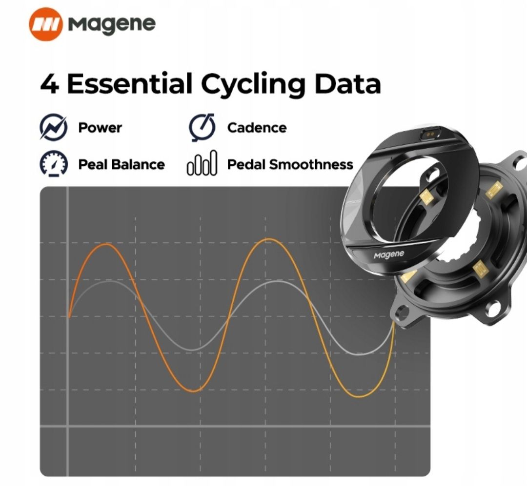 Miernik mocy na rower Magene Power Meter P505