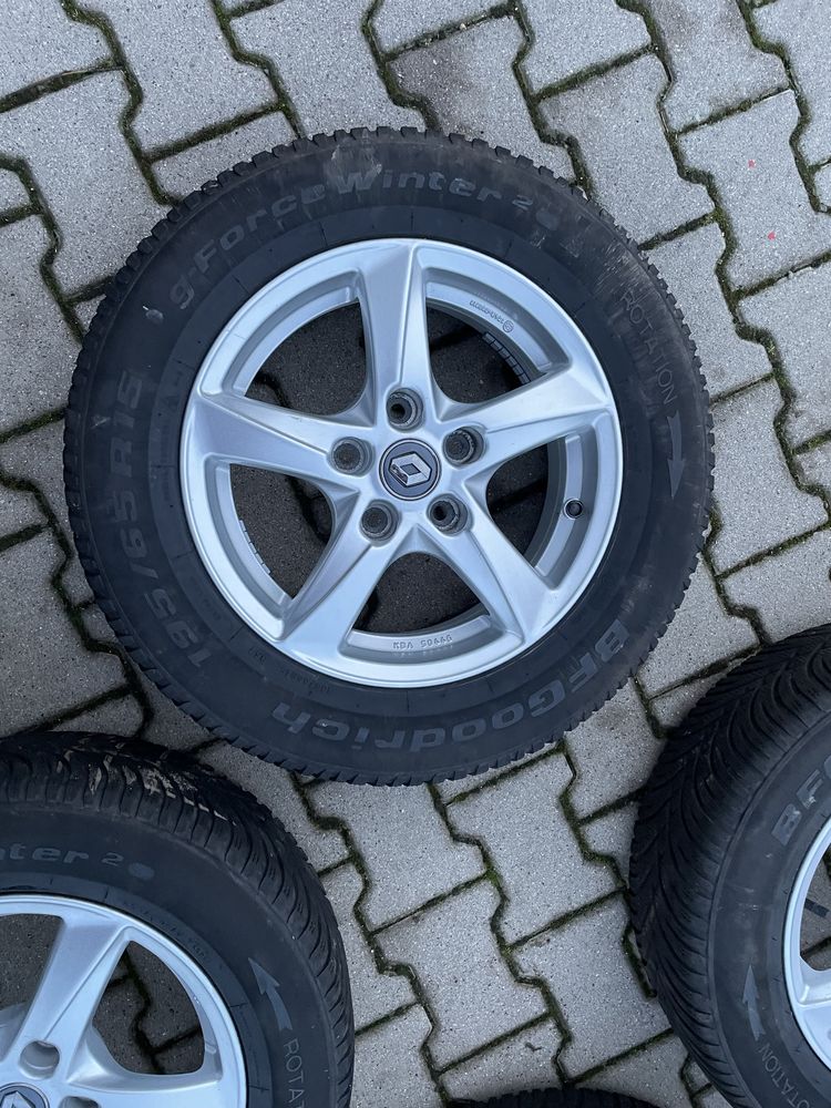Kola zimowe felgi 15 5x114,3 renaut megane III IV scenic opony 195/65/