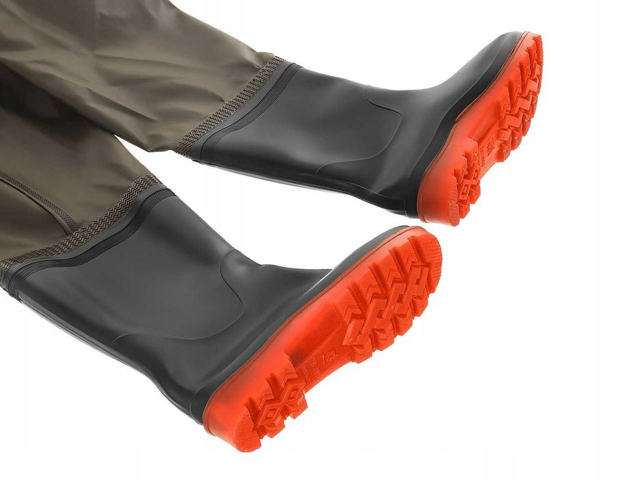 WODERY Spodniobuty Spodnie WĘDKARSKIE Buty Szelki