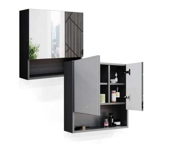 Szafka z lustrem wisząca łazienkowa IRMA ANTRACYT POŁYSK VICCO