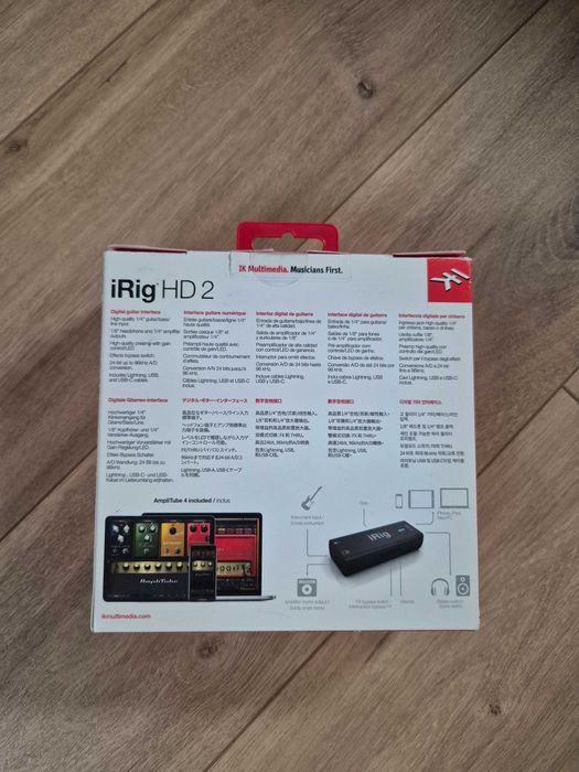 IK Multimedia iRig HD 2 interfejs słuchawkowy gitarowy iPad iPhone