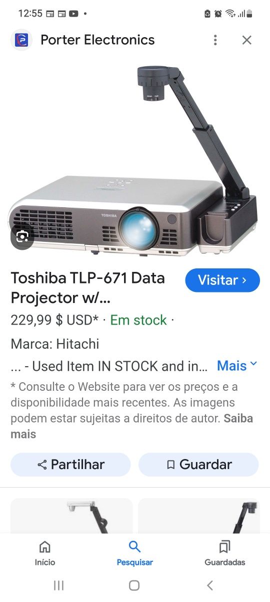 Projetor toshiba