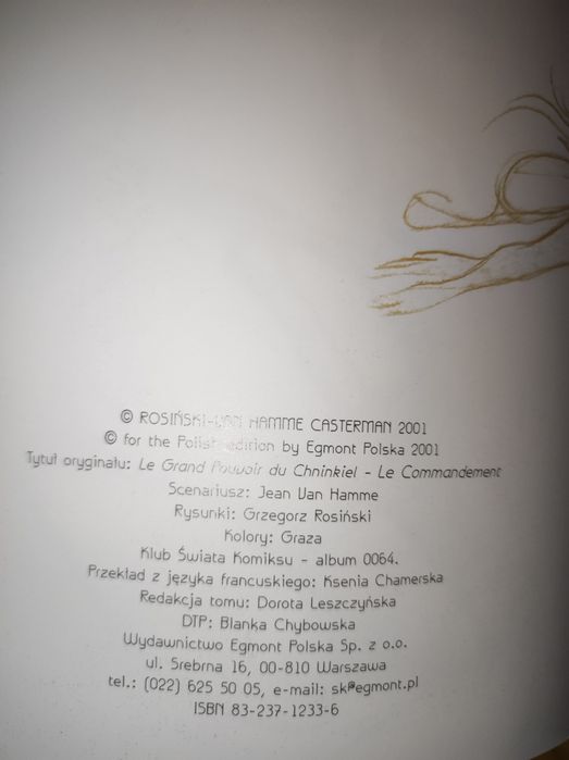 Komiks Szninkiel. 3 części. 2001