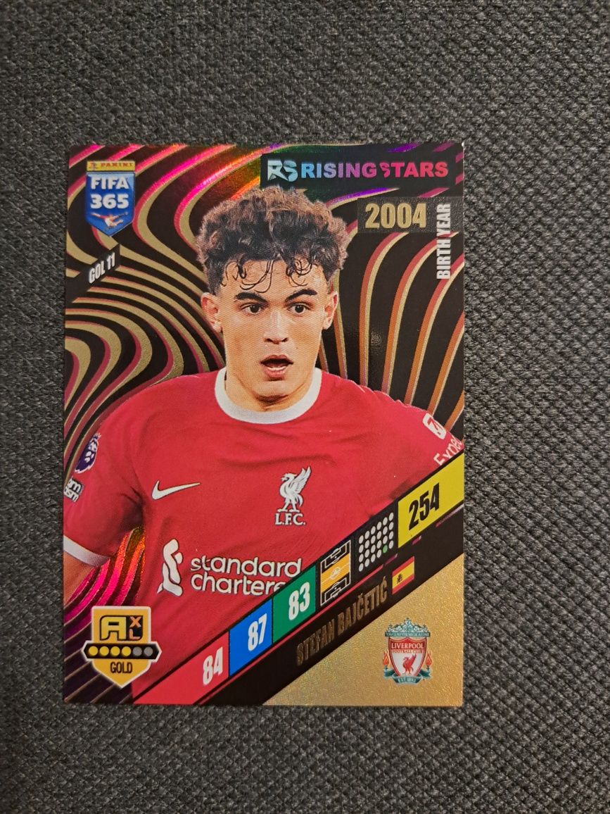 karta Stefan Bajcetic Liverpool Panini Fifa 365 sezon 2024