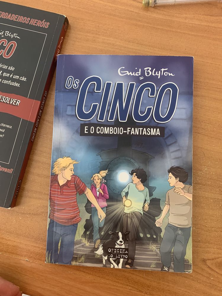 Livros Os cinco de Enid Blyton