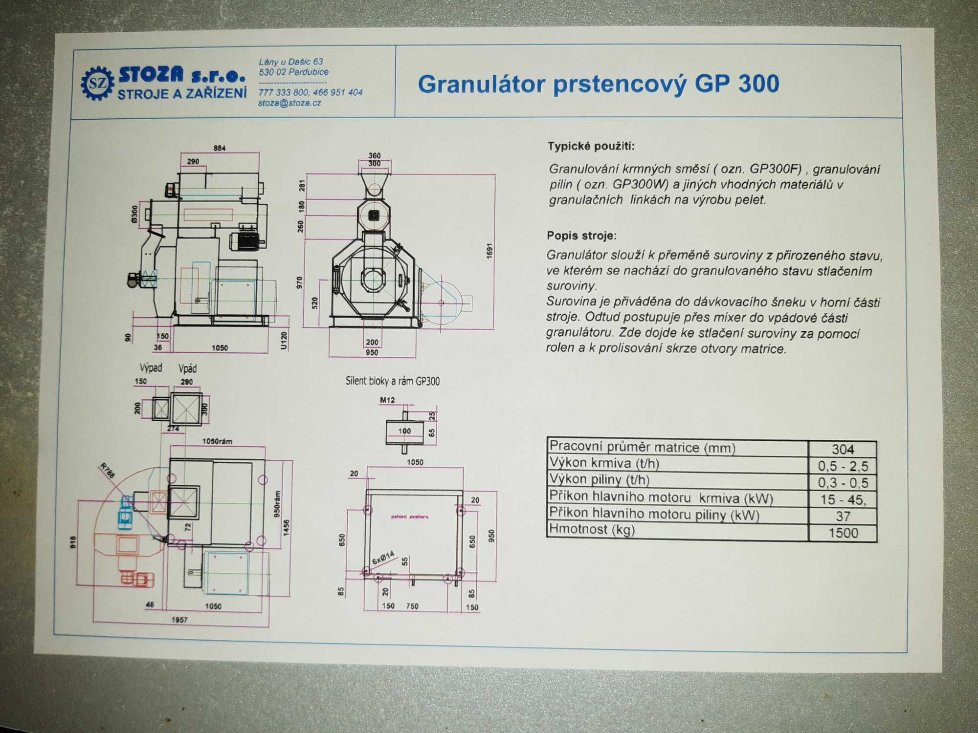 Granulator Peleciarka STOZA GP300