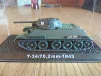 Metalowo plastikowy model czołgu T-34