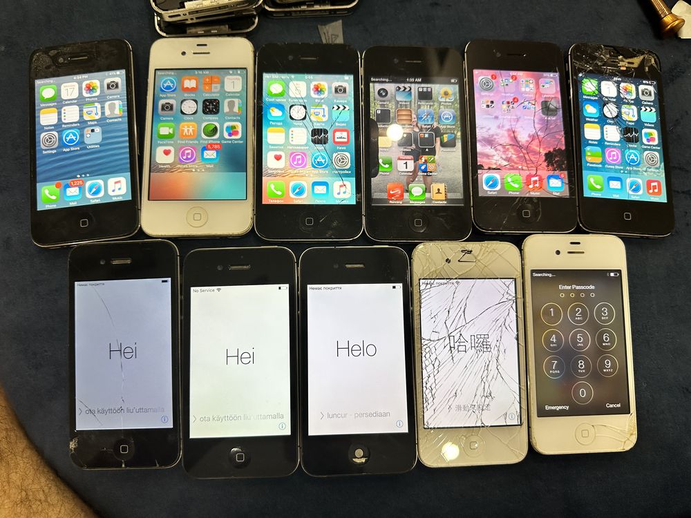 Lot iphone 4,4S,4CDMA 11 шт