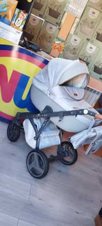 Wózek 3w1 używany firmy Adamex KOMIS dziecięcy NW