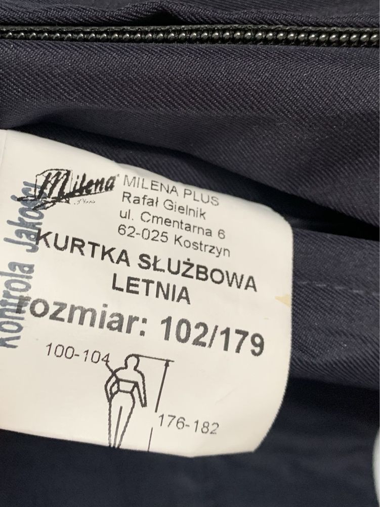 Kurtka policyjna letnia służbowa policja z kapturem 102/179