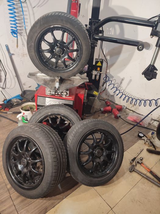 Opony+felgi+śruby +dystanse z fiata pandy 185/55r15alum