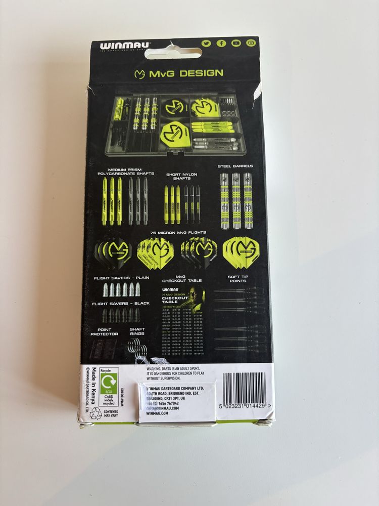 Winmau Michael Van Gerwen MvG Gift Sets - 50 peças