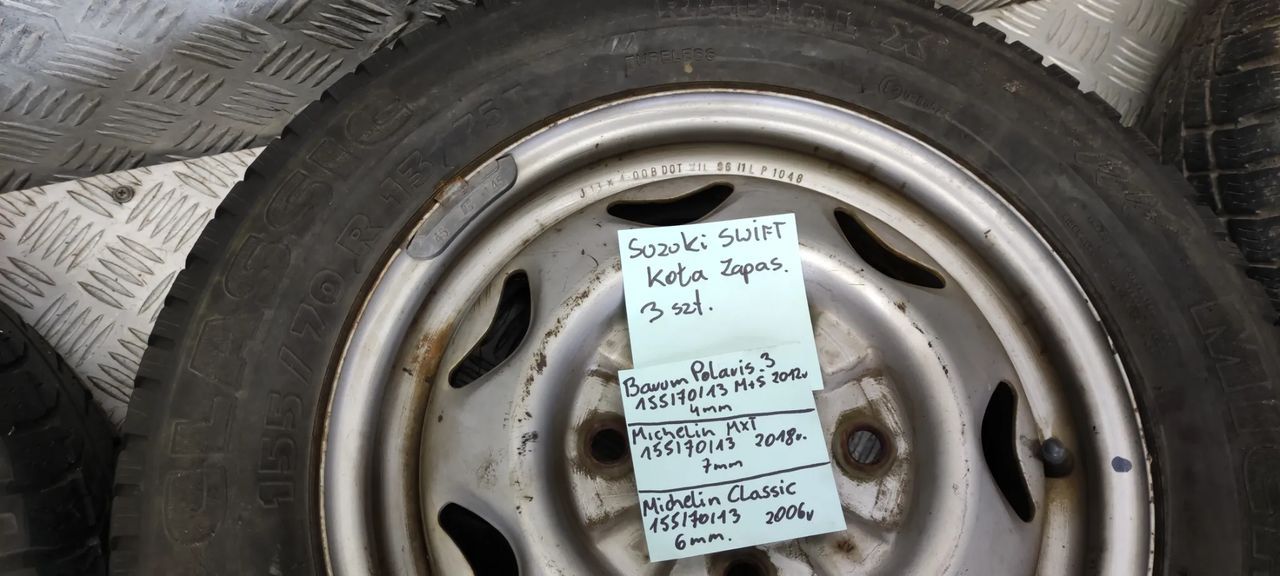 koło zapas zapasowe suzuki swift 155/70 r13 4x114